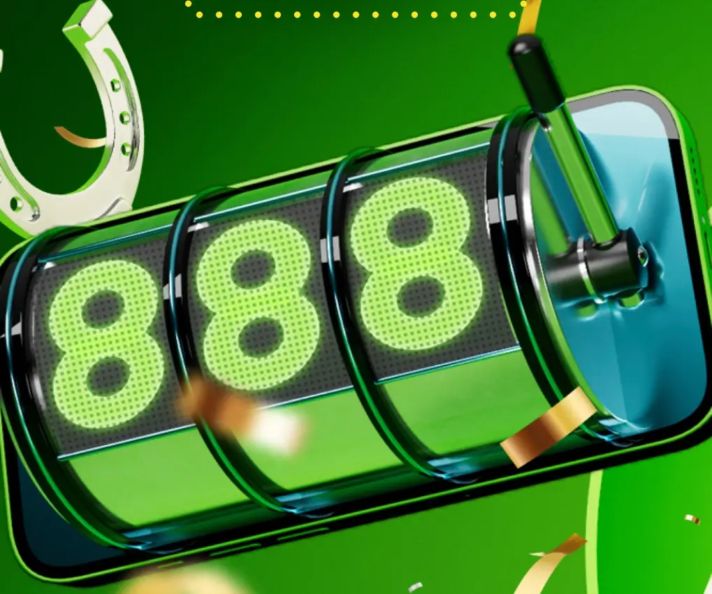 888 slot reel with the lime 888 symbol