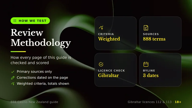 How the 888 Casino New Zealand guide is tested and rated